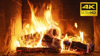 🔥 FIREPLACE 10 HOURS Ultra HD 4K  Relaxing Fire Burning Video amp Crackling Fireplace Sounds [upl. by Acinoj]