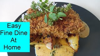 Best Barramundi Recipe I Garlic Potatoes I Basil Cream [upl. by Burhans]