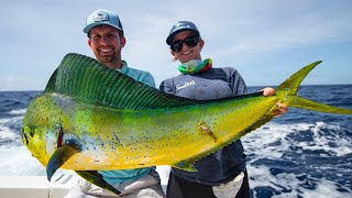 Deep Sea Fishing in Miami Dolphin Wahoo Amberjacks and Tripletail [upl. by Gian]