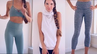 YOGAWORKOUT CLOTHING HAUL TRY ON [upl. by Eenolem]