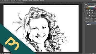 Adobe Photoshop CS6 Tutorial  Foto in Bleistiftzeichnung verwandeln Deutsch [upl. by Ariadne50]