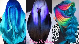 TRENDING LONG HAIR COLORFUL DYING TUTORIAL COMPILATION SUMMER 2021 AMAZING HAIRSTYLE IDEAS FOR GIRL [upl. by Alejna]