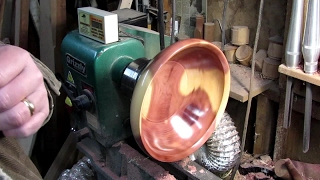 126 Woodturning an 11 inch Red Cedar Bowl [upl. by Jc]