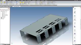 Sheet Metal Mirror Support in IronCAD [upl. by Burlie]