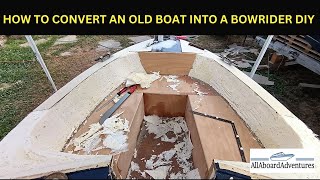 Boat conversion into Bowrider [upl. by Pren]