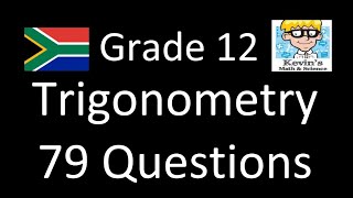 Trigonometry grade 12 revision  PDF [upl. by Ellingston700]