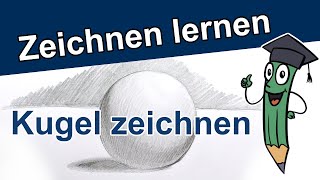 Kugel zeichnen amp schattieren  Zeichnen amp Malen für Anfänger  Übung  DrawTut [upl. by Clemen585]