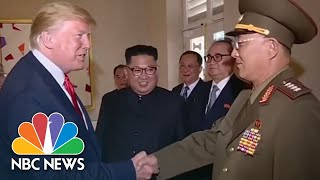 President Donald Trump Salutes North Korean General In State Media Footage  NBC News [upl. by Russi]