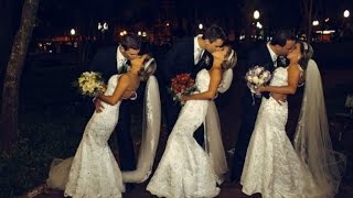 Identical Triplets Get Married Together in Joint Wedding [upl. by Anyotal]