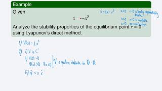 L4 4  Lyapunov theorem for global asymptotic stability [upl. by Mick]