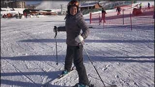 Beginner ski lesson 1 with Deb Armstrong intro equipment and movement [upl. by Warga]