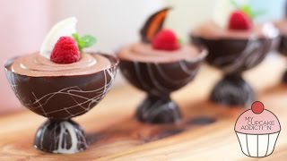 Chocolate Mousse Recipe  2 Ingredients and OH SO EASY  My Cupcake Addiction [upl. by Asiak]