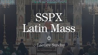 SSPX Latin Mass  2019  Laetare Sunday in St Marys KS [upl. by Griffiths]