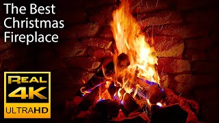 4K Relaxing Fireplace amp The Best Instrumental Christmas Music amp Crackling Fire Sounds 🔥 UHD 2 Hours [upl. by Ladonna]