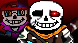 UNDERTALE Ink Sans Complete Fight [upl. by Thorny]