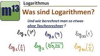 Was sind Logarithmen [upl. by Jessa]