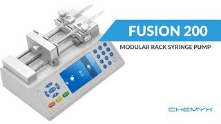 Chemyx Fusion 200 Syringe Pump [upl. by Elaen704]