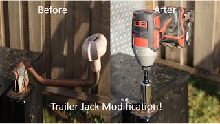 Trailer Jack Modification [upl. by Asilanna]