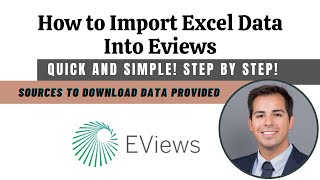 Import data into Eviews  Tutorial [upl. by Tiebout553]