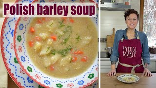 Simple Barley Soup KRUPNIK  cooking Polish food [upl. by Eulaliah487]