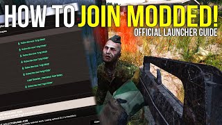 How To InstallJoin Modded Servers  Official DayZ Launcher Guide [upl. by Leahcar]