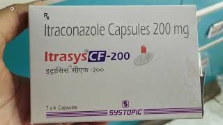 Itrasys CF 200Mg Capsule  Itraconazole Capsule 200mg Tablet  Itrasys CF 200mg Capsule Uses Hindi [upl. by Ateval]