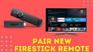 How to Connect Pair Replacement New Firestick Remote  2019  Firestick  FireTV [upl. by Lin552]