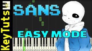 Learn to Play Sans from Undertale  Easy Mode [upl. by Aicined]