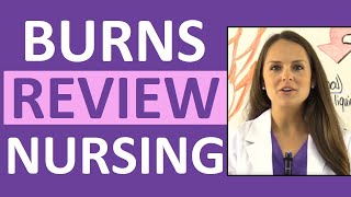 Burns Nursing Care Treatment Degrees Pathophysiology Management NCLEX Review [upl. by Repmek]