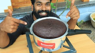 CHOCOLATE CAKE MAKING WITH PRESSURE COOKER  M4 TECH [upl. by Esilehs]