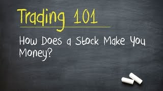 Trading 101 How Does a Stock Make You Money [upl. by Coco726]