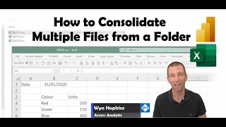 Combining Multiple Files from a folder using Power Query in Excel or Power BI  ⚠️see description [upl. by Lukin]