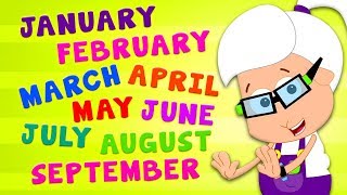 Months Of The Year Song  Nursery Rhymes and Kids Songs For Children [upl. by Semaj]