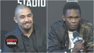 The best of Robert Whittaker and Israel Adesanyas UFC 243 press conference  ESPN MMA [upl. by Ettezoj]