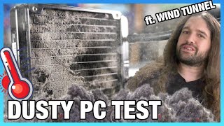 Dusty PC vs Clean PC Wind Tunnel amp Thermal Benchmark Years of Dust [upl. by Brandt]