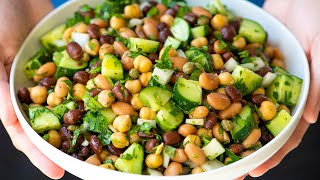 Ridiculously Easy Bean Salad Recipe [upl. by Atikal]