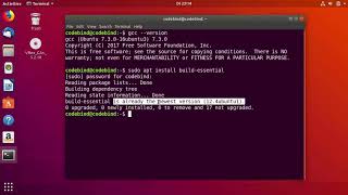 How to Compile and Run C program Using GCC on Ubuntu Linux [upl. by Fruma584]