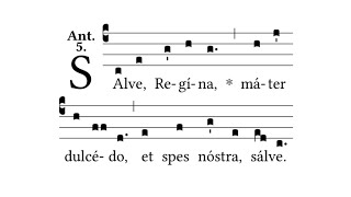 Salve Regina Simple Tone  Gregorian Chant [upl. by Caravette]