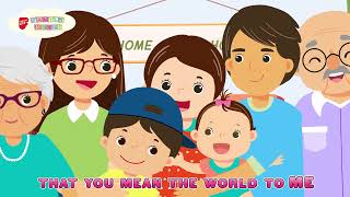 I Love My Family Animated Version  Children SingAlong  Families for Life Family Songs [upl. by Adda]