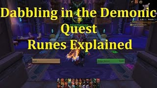 Dabbling in the Demonic Quest  Runes Explained [upl. by Ettebab]