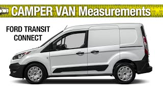 Ford Transit Connect Van Measurements Interior Dimensions Van Build Campervan [upl. by Fosdick768]