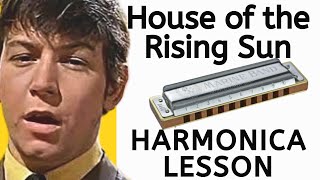 How to Play House of the Rising Sun Harmonica Lesson [upl. by Earahs287]