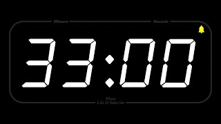 33 MINUTE  TIMER amp ALARM  Full HD  COUNTDOWN [upl. by Notluf]