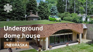 Underground dome house stays warm in Omaha winters [upl. by Tarra355]