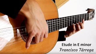 Francisco Tárrega  Etude in E minor  Classical Guitar [upl. by Moses]