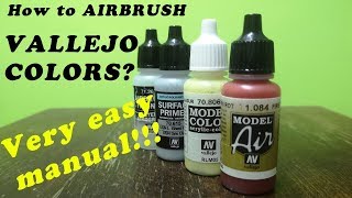 Test VALLEJO COLORSHow to airbrush [upl. by Ettelimay546]