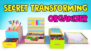 BOX OR ORGANIZER Useful DIY For Stationery Storage [upl. by Ettenav]