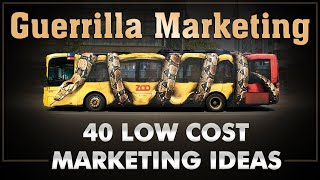 Guerilla Marketing  Ambush Marketing  40 Low Cost Ideas  Dr Vivek Bindra [upl. by Dragelin]