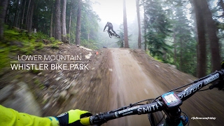 Mountain Biking the lower Whistler Bike Park [upl. by Nogas281]