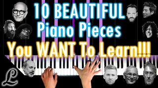 TOP 10 Classical Songs  EASY Piano Tutorials by PlutaX [upl. by Zephaniah663]